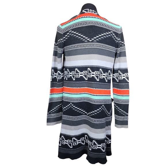 Billabong Small Tribal Aztec Cardigan Sweater - Picture 2 of 4